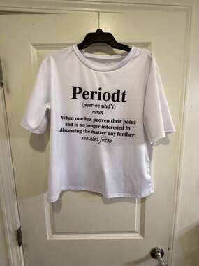 Periodt Definition Graphic White T-Shirt